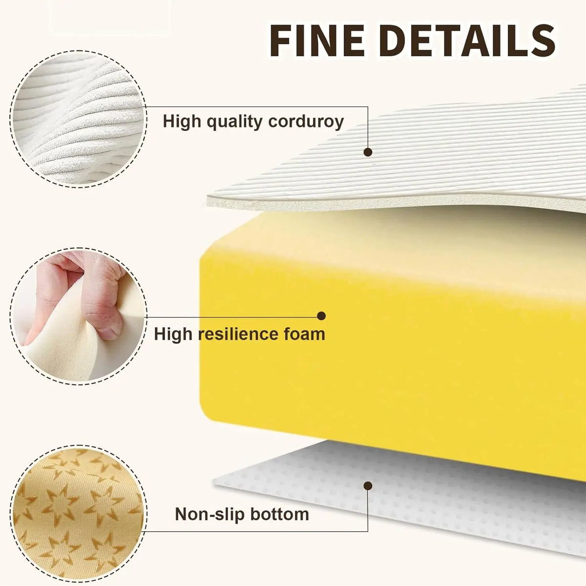 Coussin banquette sur mesure épais jardin canapé