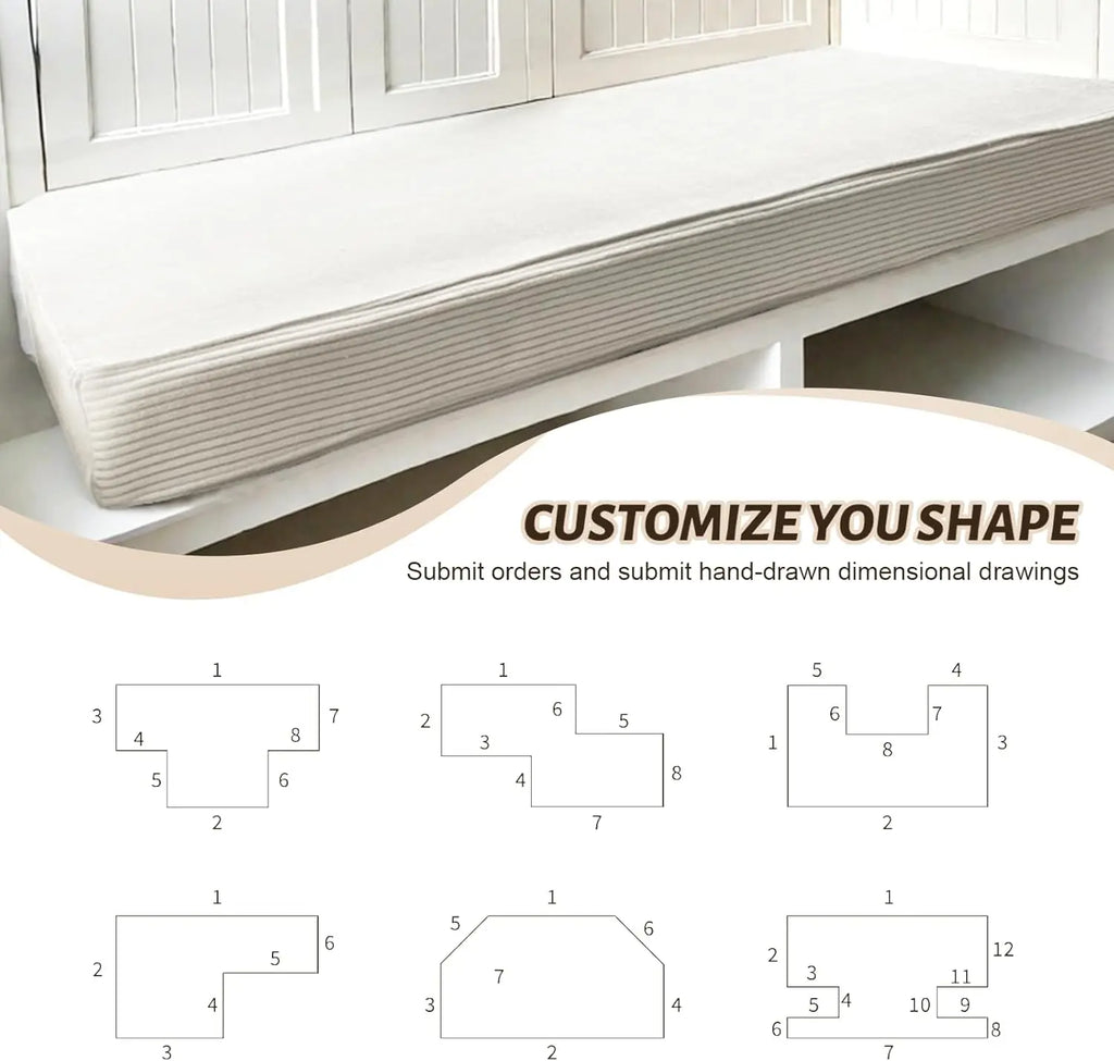 Coussin banquette sur mesure épais jardin canapé