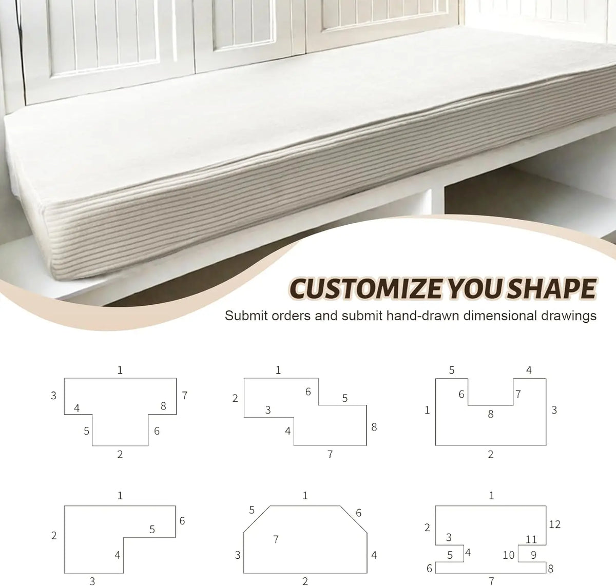 Coussin banquette sur mesure épais jardin canapé